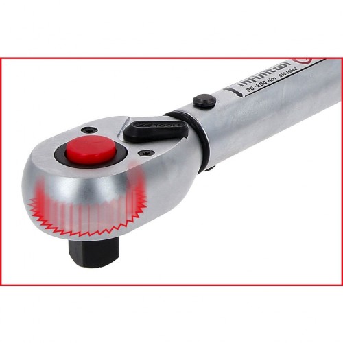 KS TOOLS 516.9012 CHIAVE DINAMOMETRICA 1/4" A CRICCO REVERSIBILE 5-25 Nm INFINITOOL Dinamitek 8