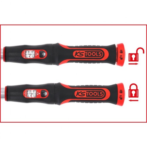 KS TOOLS 516.9012 CHIAVE DINAMOMETRICA 1/4" A CRICCO REVERSIBILE 5-25 Nm INFINITOOL Dinamitek 13
