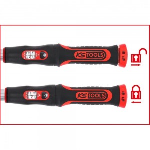 KS TOOLS 516.9012 CHIAVE DINAMOMETRICA 1/4" A CRICCO REVERSIBILE 5-25 Nm INFINITOOL Dinamitek 13