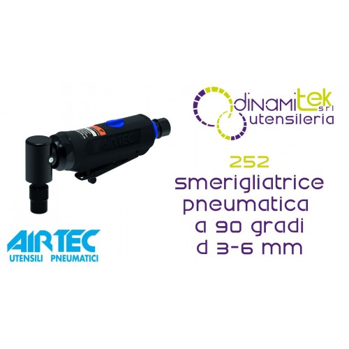 13200052 252 MINI SMERIGLIATRICE PNEUMATICA A 90 GRADI AIRTEC Dinamitek 1