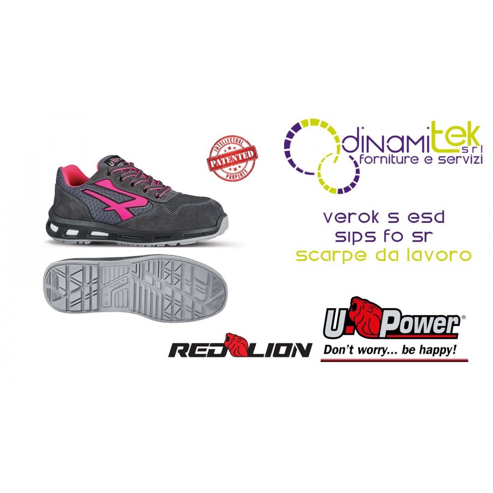 RL20216 VEROK S ESD S1PS FO SR: RED LION WORK SHOES WITH INFINERGY® U-POWER Dinamitek 1