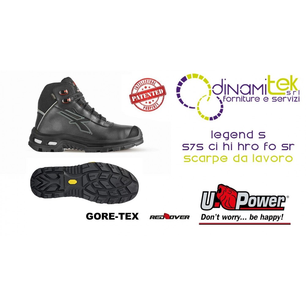 RL1E134 LEGEND S S7S CI HI HRO FO SR: HIGH DPI SHOES, GORE-TEX, INFINERGY, VIBRAM U-POWER Dinamitek 1