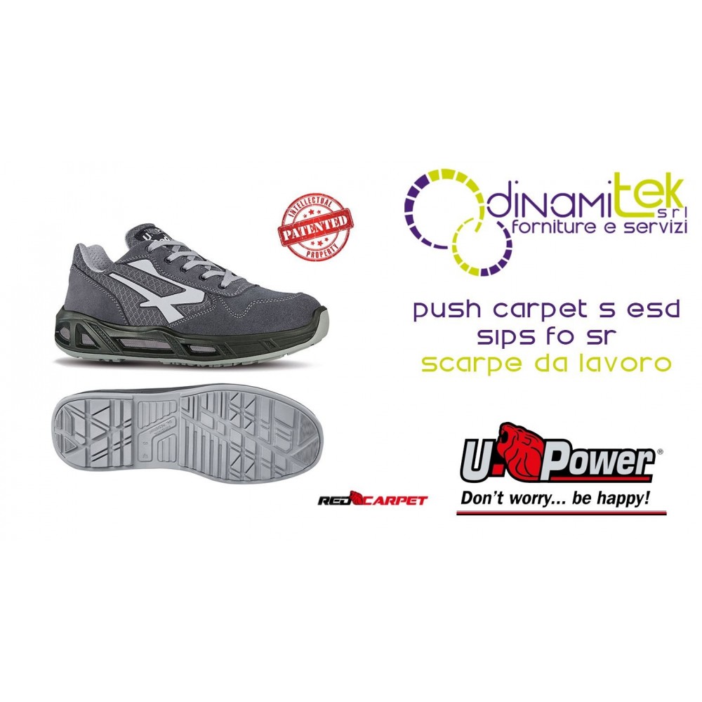CHAUSSURES DE SéCURITé ANTIFATIGUE RC20056 PUSH CARPET S ESD S1PS FO SR : U-POWER Dinamitek 1