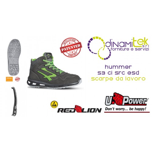 ZAPATOS DE TRABAJO HUMMER S3 CI SRC ESD U-POWER RL10174 Dinamitek 1