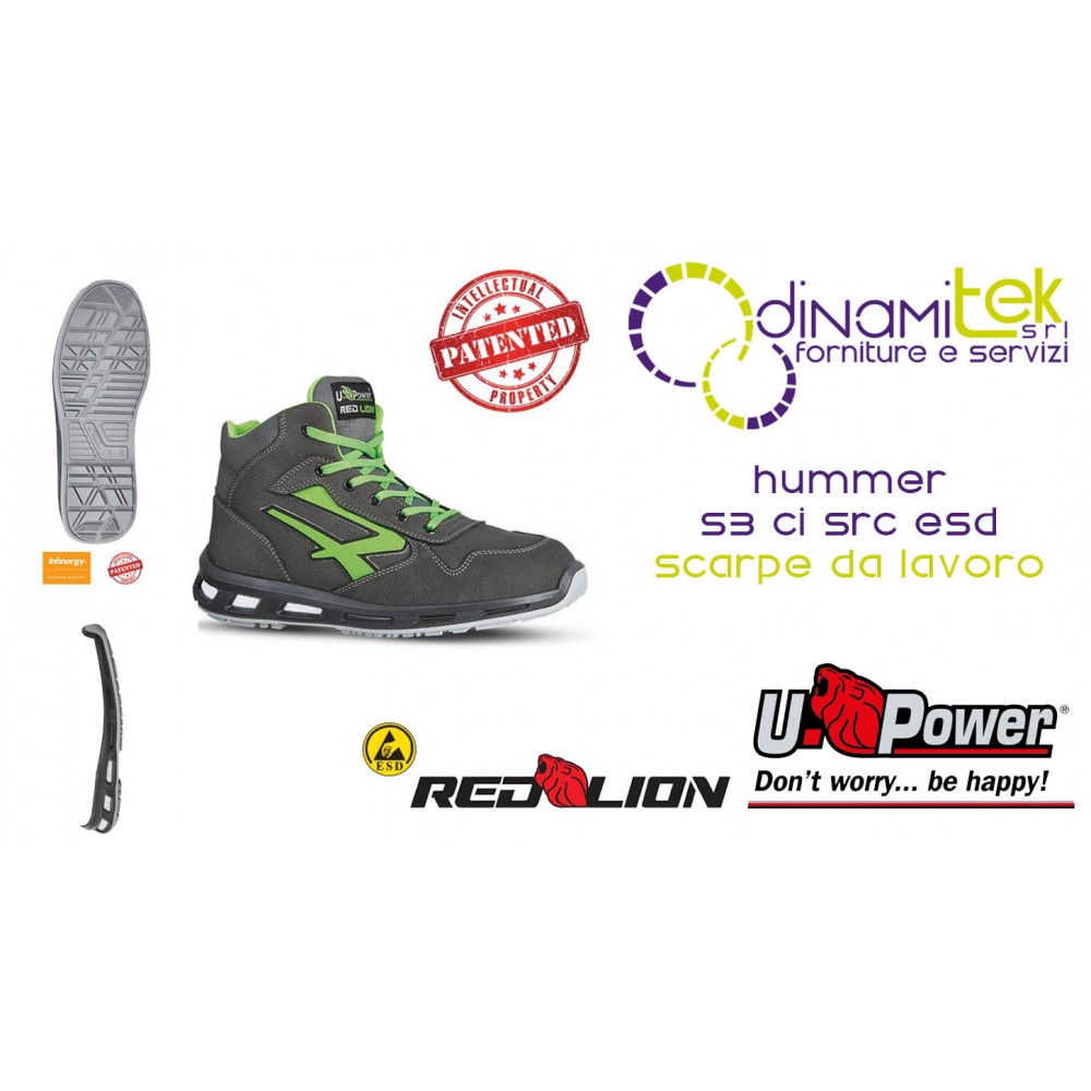 RL10174 HUMMER S3 CI SRC ESD U-POWER WORK SHOES Dinamitek 1