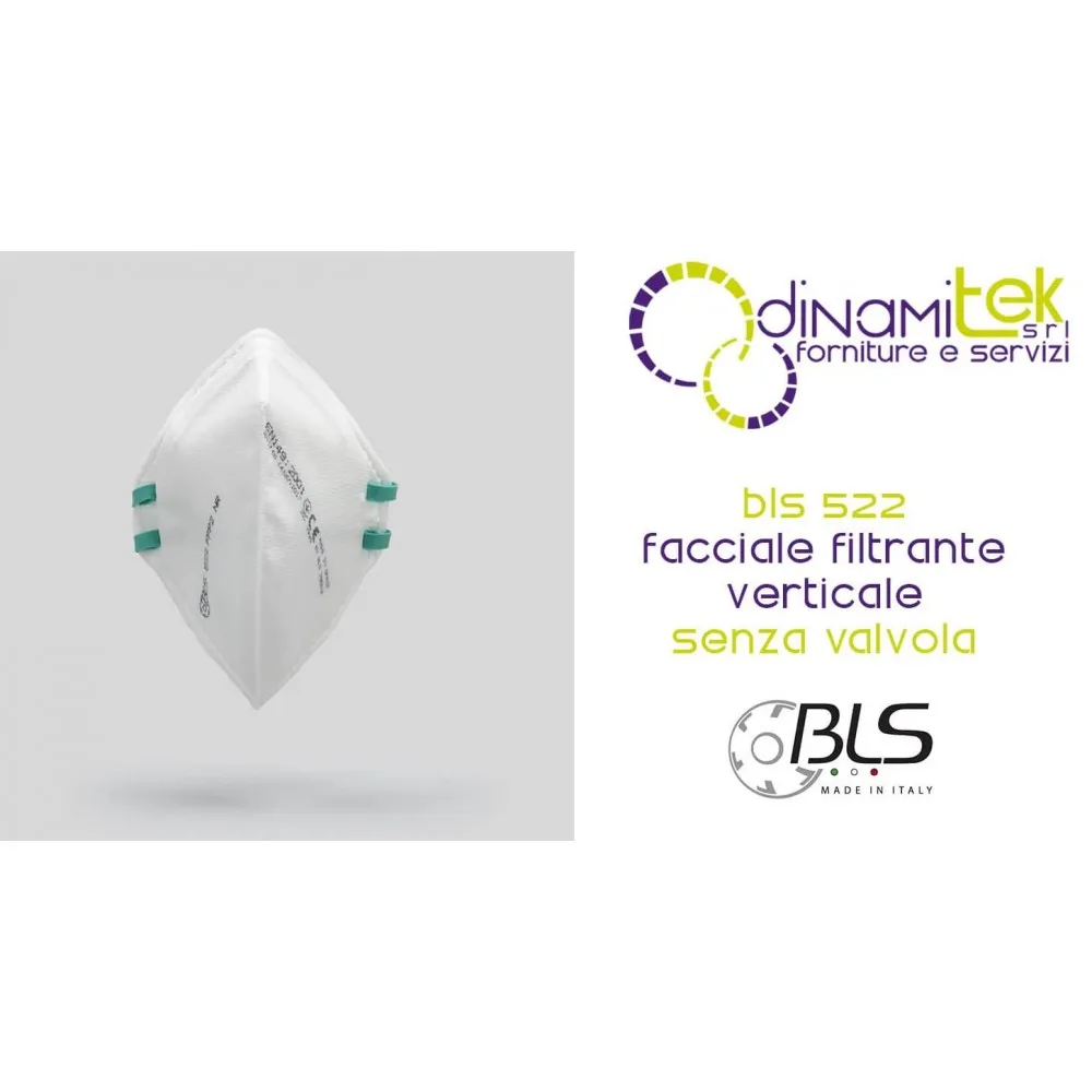 MASQUE FACIAL FILTRANT VERTICAL BLS 522 SANS VALVE Dinamitek 5