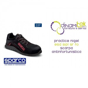 CHAUSSURES DE SéCURITé : ESD S1PL SR FO - LéGèRES ET RESPIRANTES PRACTICE NIGEL SPARCO Dinamitek 1