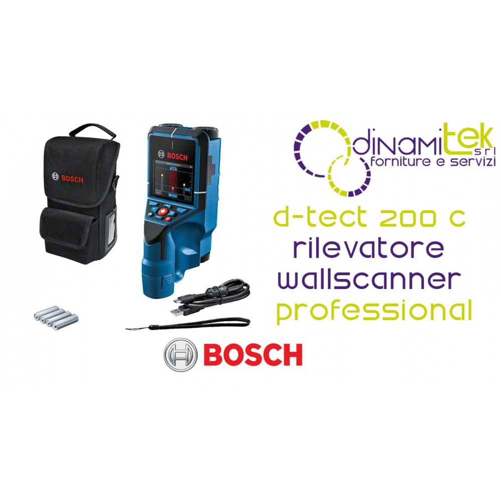 BOSCH D-TECT 200 C PROFESSIONELLER WANDSCANNER | FORTSCHRITTLICHER DETEKTOR | DYNAMITEK Dinamitek 5