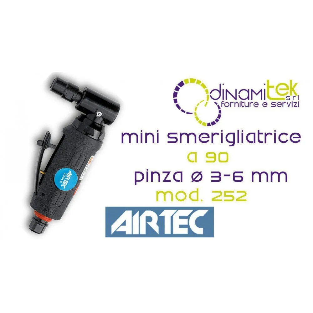 MINI SCHLEIFER PNEUMATISCHE 90-GRAD - 252 AIRTEC Dinamitek 1