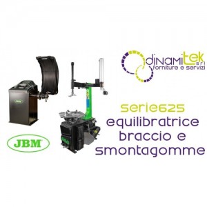 JBM SERIE625 54582 EQUILIBRATRICE PER RUOTE E 54581 SMONTAGOMME E 17606 BRACCIO AUSILIARIO Dinamitek 1
