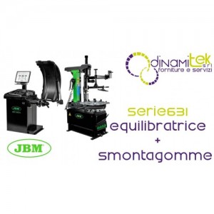 JBM SERIE631 54970 EQUILIBRATRICE DIGITALE PER RUOTE CON PEDALE DEL FRENO E LASER E 54964 SMONTAGOMME Dinamitek 1