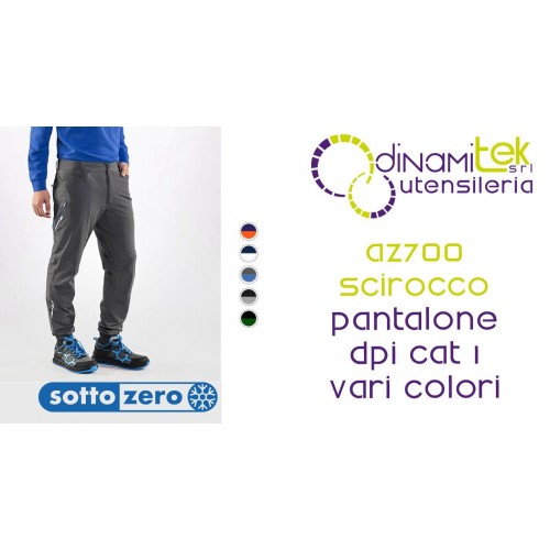SOTTOZERO AZ700 SCIROCCO PANTALONE DA LAVORO Dinamitek 1