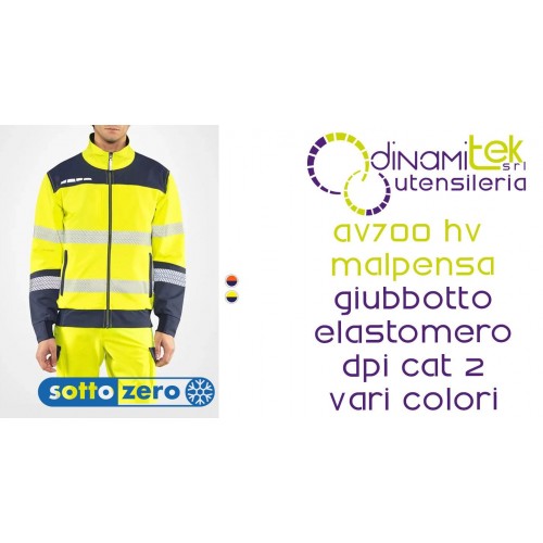 SOTTOZERO AV700 HV MALPENSA GIUBBOTTO BICOLORE IN ELASTOMERO Dinamitek 1