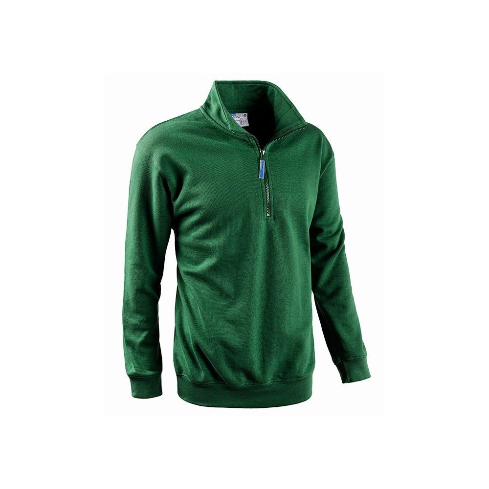 FELPA MEZZA ZIP SMASH VERDE SCURO Dinamitek