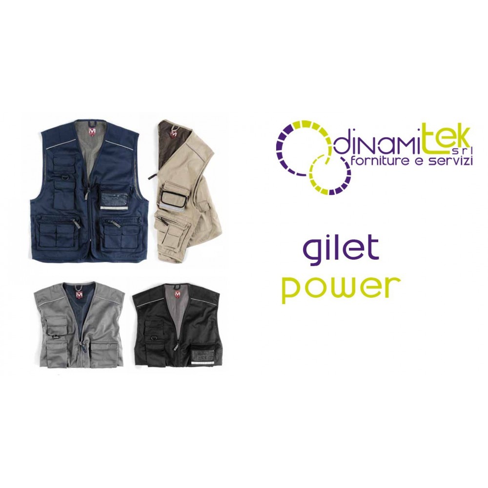 GILET DE PROTECTION POUR TRAVAILLEUR E0305 DYNAMITEK Dinamitek 1