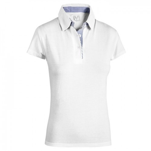 POLO DONNA TAORMINA E0470 – 100% COTONE JERSEY 150 GR – BLU/BIANCA – TAGLIE XS-XL Dinamitek 4