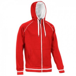 FELPA FULL ZIP ENJOY ROSSA E0510 Dinamitek