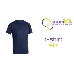 T-SHIRT SKY BLU E0400DBAP Dinamitek 1