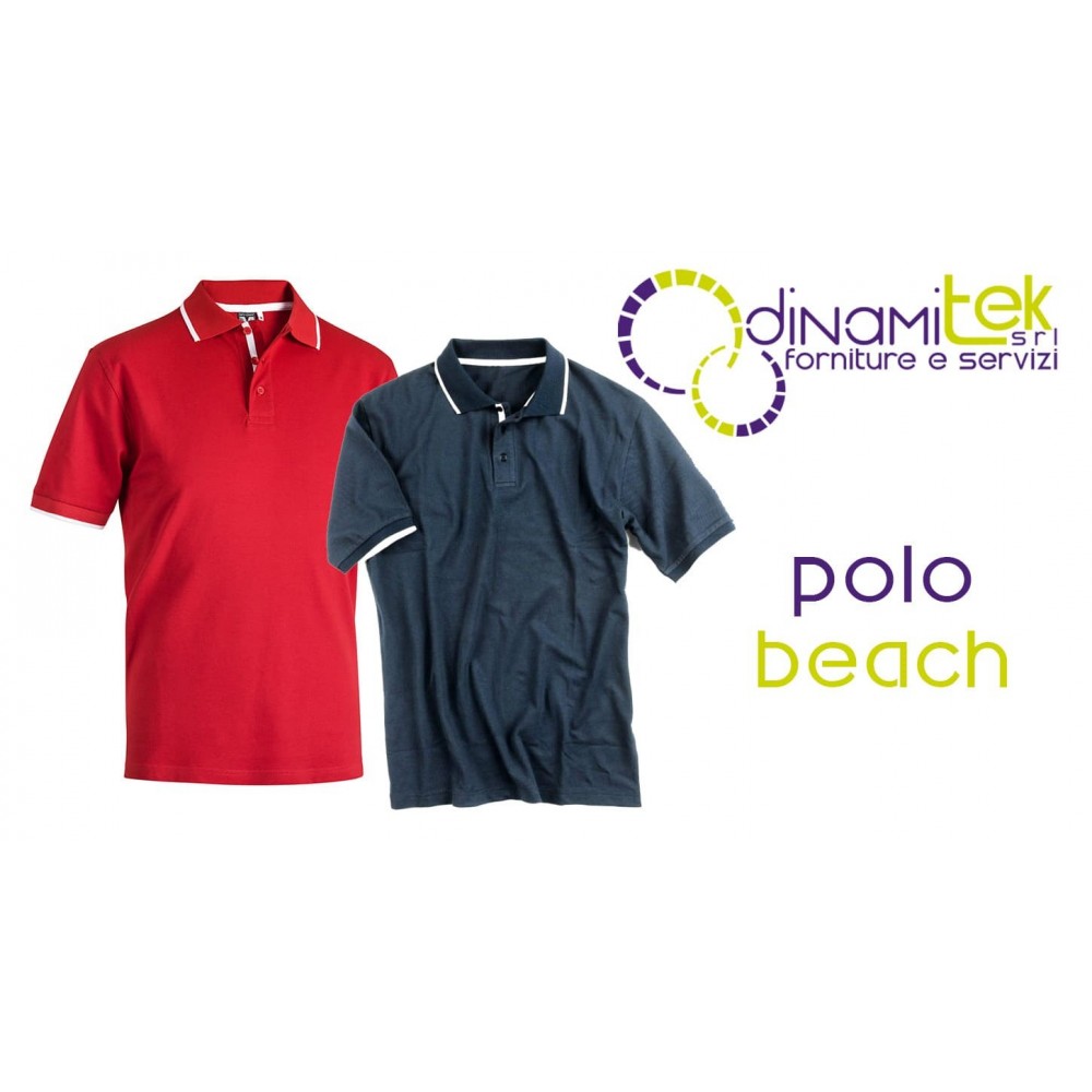 POLO DE PLAGE HOMME – 180 G – BLANC à RAYURES BLEUES – TAILLE M E0422 SOTTOZERO Dinamitek 1
