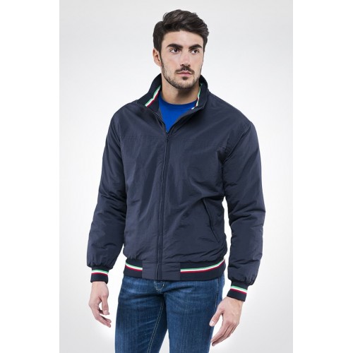 GIUBBINO PADDOCK TRICOLORE 5775 – BLU NAVY – NYLON SPALMATO – PILE 280 GR – DPI 1a CAT Dinamitek 2