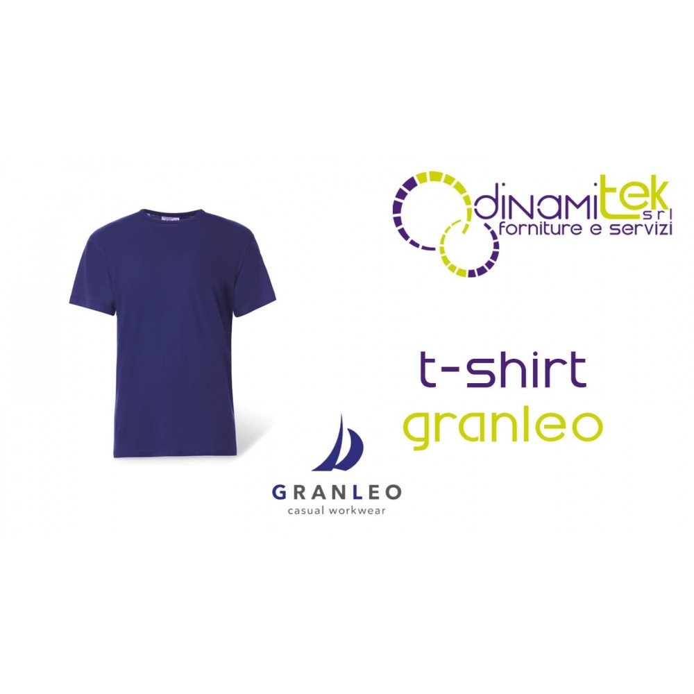 T-SHIRT LéGER à COL RAS DU COU 100 % COTON 14E GRANLEO Dinamitek 1