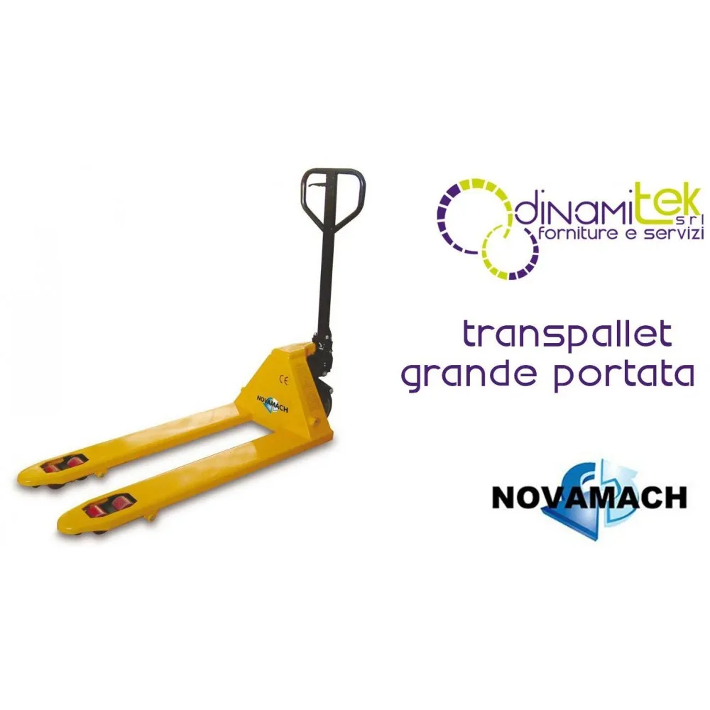 NL2-130 TRANSPALLET MANUALE LUNGO PORTATA 2000 KG NOVAMACH Dinamitek 1