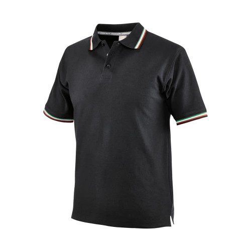 POLO TRICOLOR NEGRO 471033 100% ALGODóN PIQUé NEGRO Dinamitek 2