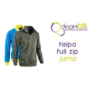 FELPA SOTTOZERO JUMP COD. 50300 – ZIP INTERA – DPI 1° CAT. – MULTISTAGIONE UOMO/UNISEX Dinamitek 1