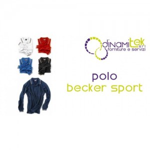 POLO PIQUET MANICHE LUNGHE BECKER SPORT E0414 Dinamitek 1