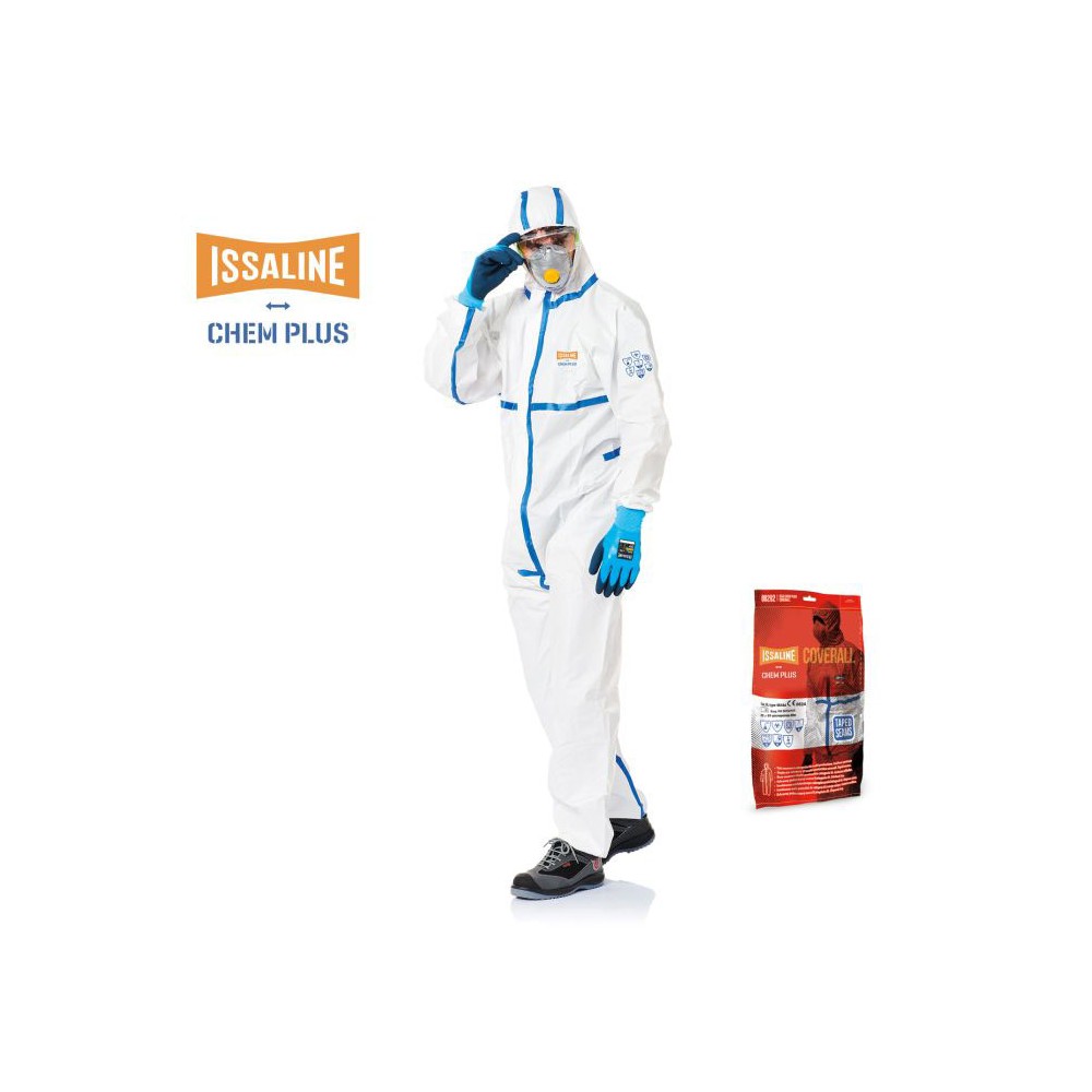 EINWEG-SCHUTZANZUG 08292 ISSALINE CHEM PLUS - KAT.-NR. III TYP 4, 5, 6 Dinamitek 2
