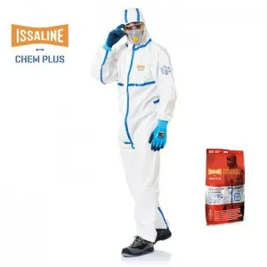 TRAJE DE PROTECCIóN DESECHABLE 08292 ISSALINE CHEM PLUS - CAT. III TIPO 4, 5, 6 Dinamitek 2