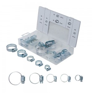 SURTIDO DE 26 ABRAZADERAS DE MANGUERA BGS8055 | VARIOS TAMAñOS | FERMEC Dinamitek 2