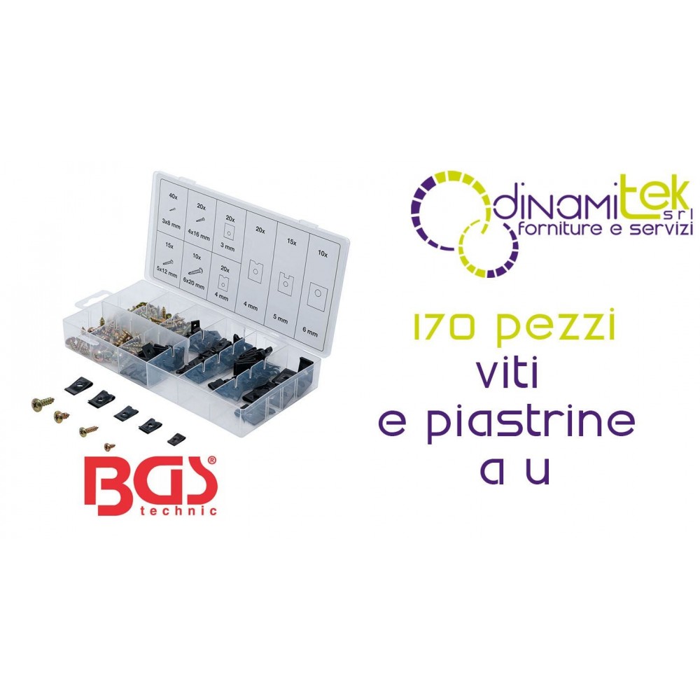 ASSORTMENT OF 170 SCREWS AND PLATES | | FERMEC BGS8114 BGS TECHNIC Dinamitek 1