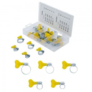 BGS technic BGS80859 ASSORTIMENTO 26 PEZZI FASCETTE STRINGITUBO CON VITE A FARFALLA Dinamitek 2