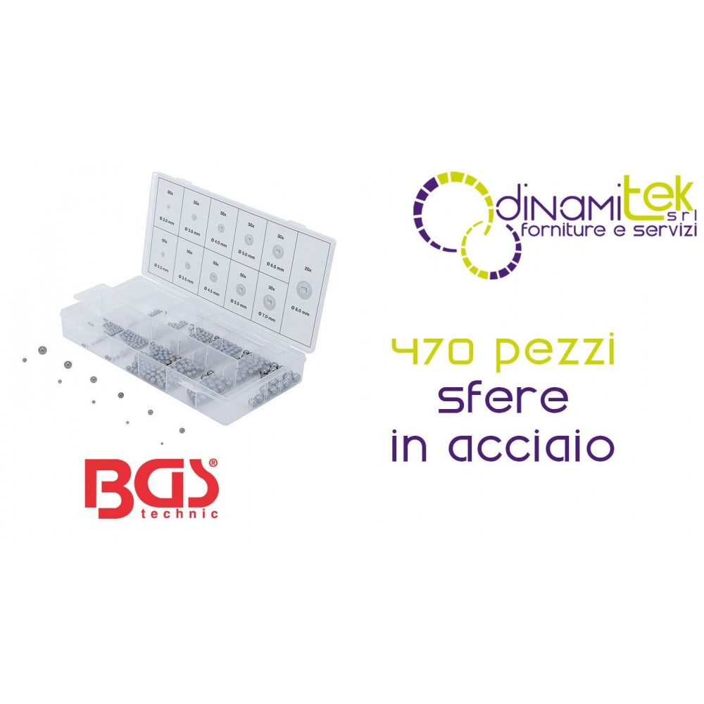 ASSORTMENT OF 470 STEEL BALLS | | FERMEC BGS6853 BGS TECHNIC Dinamitek 1