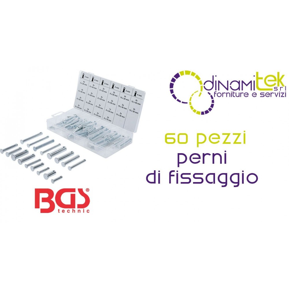 SURTIDO DE 60 PASADORES DE FIJACIóN | | FERMEC BGS8137 BGS TECHNIC Dinamitek 1