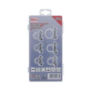 SURTIDO DE 30 ABRAZADERAS PARA TUBOS BGS9476 | ACERO | FERMEC Dinamitek 3