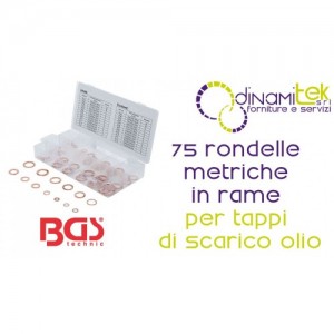 SURTIDO DE 75 ARANDELAS DE COBRE BGS8132 | TAPONES DE DRENAJE DE ACEITE | FERMEC Dinamitek 1