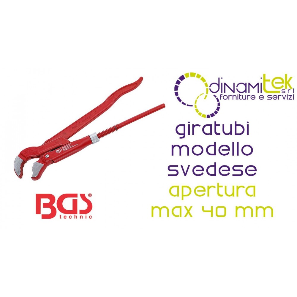 LLAVE DE TUBO SUECA - BOCAS PLANAS 320 MM 1&QUOT; - BGS525 BGS TECHNIC Dinamitek 1