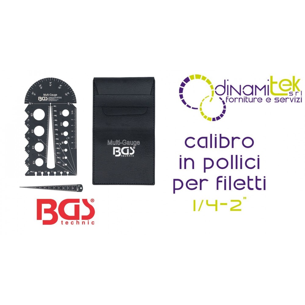 CALIBRE DE ROSCA 1/4-2&QUOT; | - DINAMITEK BGS74248 BGS TECHNIC Dinamitek 1