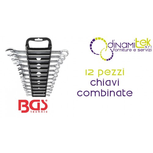 JEU DE 12 CLéS MIXTES - 6-22MM CHROMéES - BGS1211 BGS TECHNIC Dinamitek 1