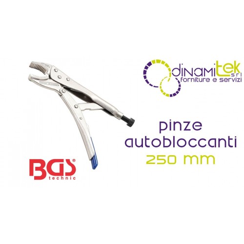 SELF-LOCKING PLIERS PRO - 250MM NICKEL-PLATED - BGS4491 BGS TECHNIC Dinamitek 1