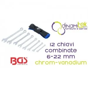 JEU DE CLéS MIXTES - 12 CLéS CHROMéES 6-22 MM - BGS1197 BGS TECHNIC Dinamitek 1