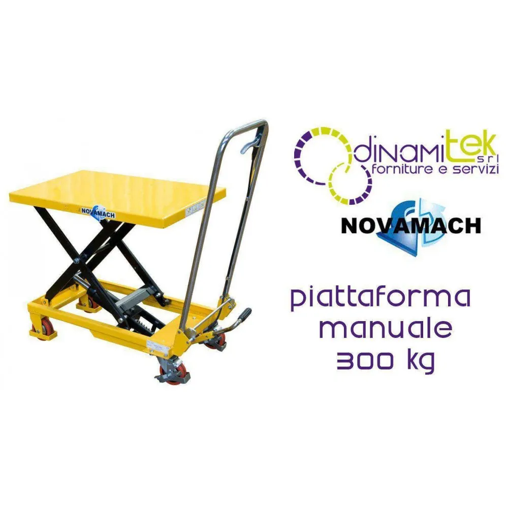 NP30 PLATFORM AND MANUAL HEIGHT ADJUSTABLE ON WHEELS, 300KG NOVAMACH Dinamitek 1