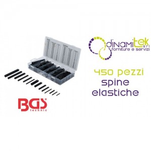 Kit di 280 spine elastiche in acciaio con misure metriche da 2 a 10 mm - Kit minuteria