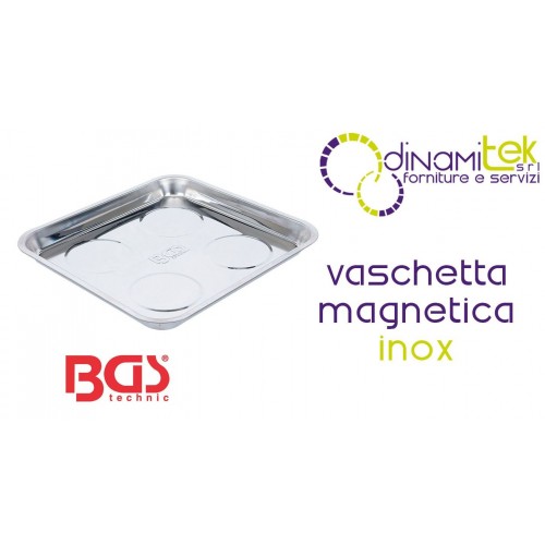 STAINLESS STEEL MAGNETIC TOOL TRAY BGS1151 BGS TECHNIC Dinamitek 1
