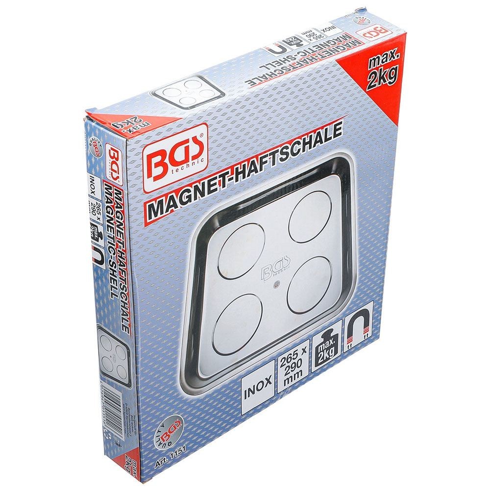 STAINLESS STEEL MAGNETIC TOOL TRAY BGS1151 BGS TECHNIC Dinamitek 4