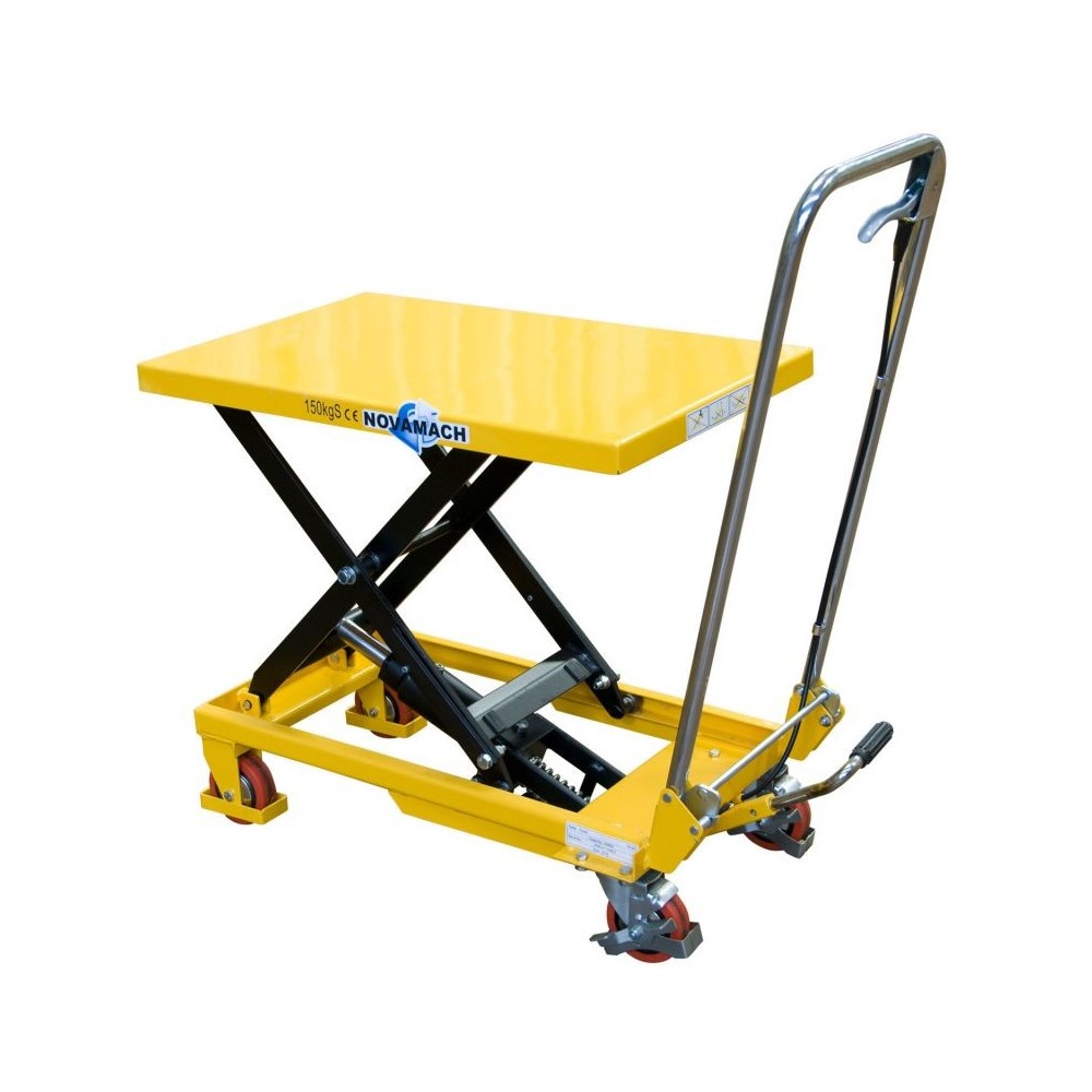 NP50 PLATFORM MANUAL ADJUSTABLE HEIGHT ON CASTORS 500KG NOVAMACH Dinamitek 2