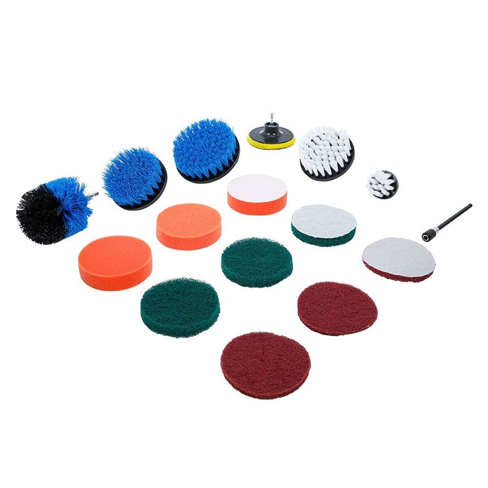 JUEGO DE 16 DISCOS Y CEPILLOS PARA LIJAR Y PULIR | BGS74367 BGS TECHNIC Dinamitek 2