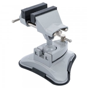 BGS technic BGS71017 MORSA DA BANCO DA TAVOLO GIREVOLE GANASCE 70 MM Dinamitek 6 CON BASE DI ASPIRAZIONE A VENTOSA